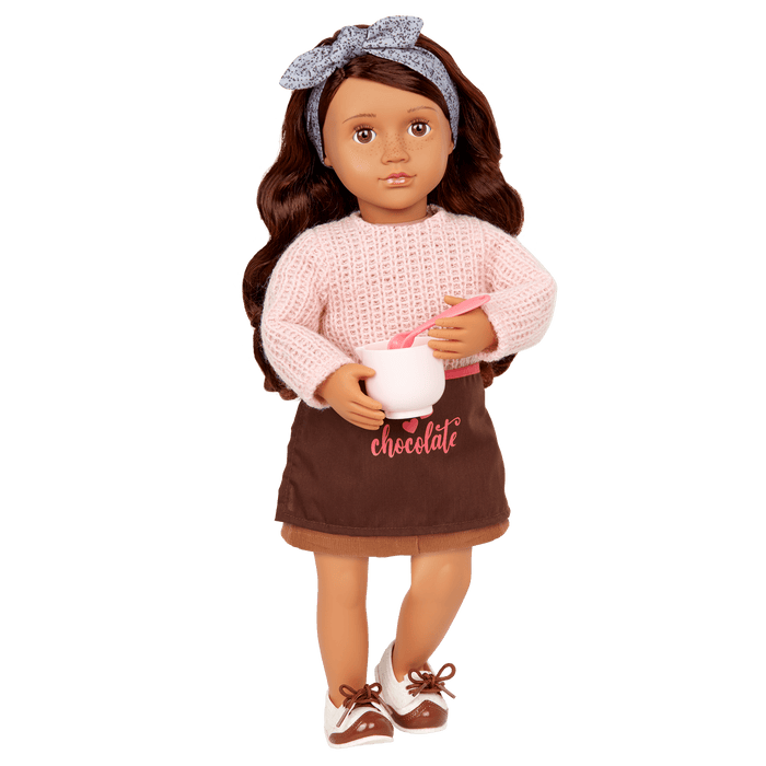 Our Generation Posable 18-inch Baker Doll Coco & Storybook