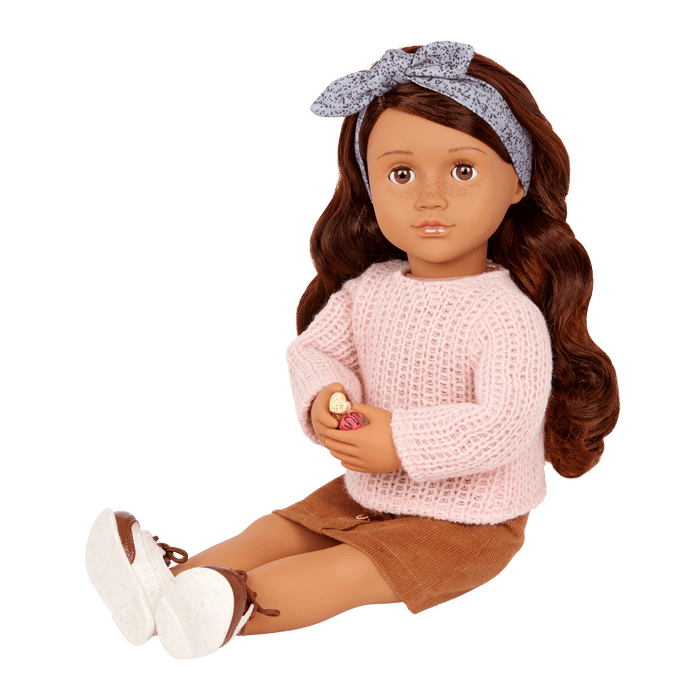 Our Generation Posable 18-inch Baker Doll Coco & Storybook