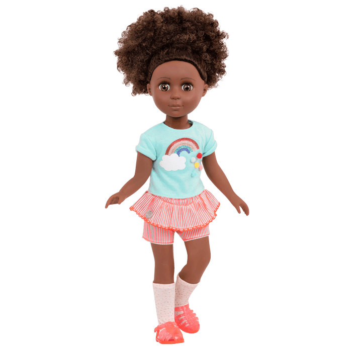 Rainbow outfit for 14-inch doll
