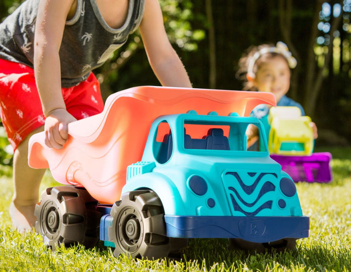 Toy dump truck.