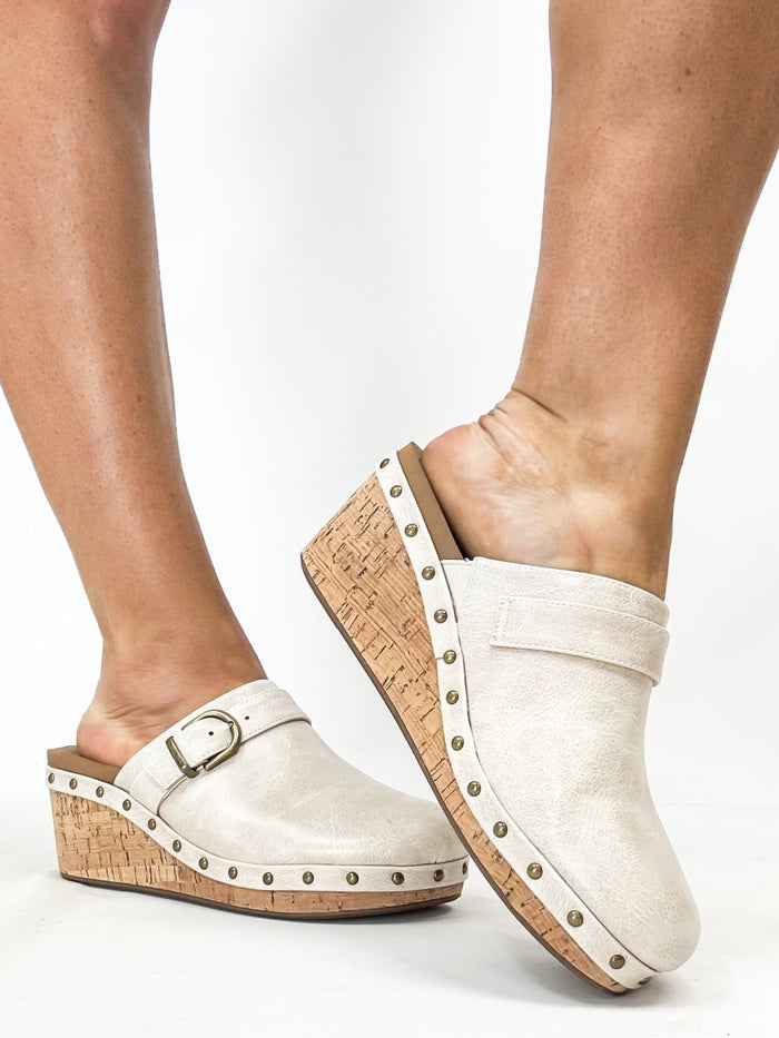 Corky's Ivory Who Knew Wedges - Macoma Boutique302 Wedges & Heels
