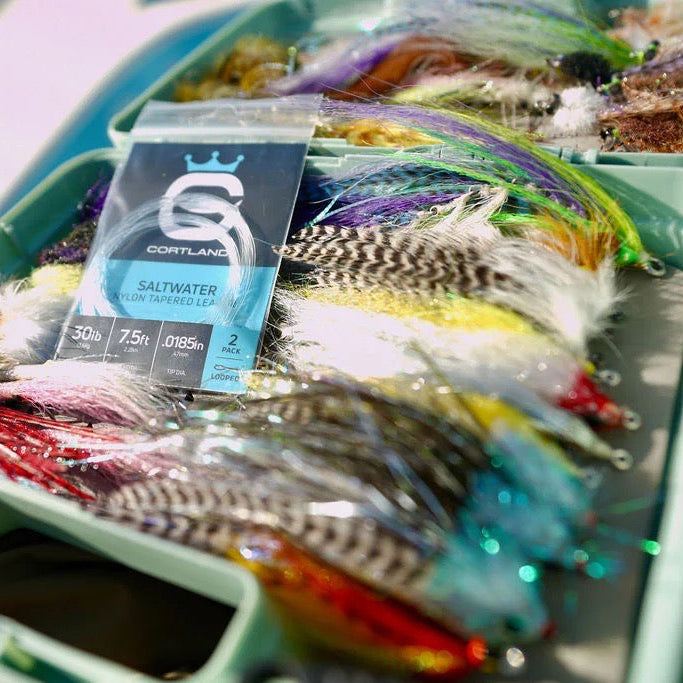cortland-saltwater-nylon-tapered-fly-leaders-box