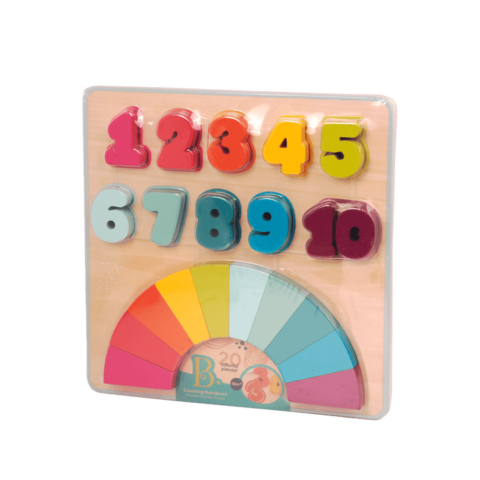 Wooden number puzzle.