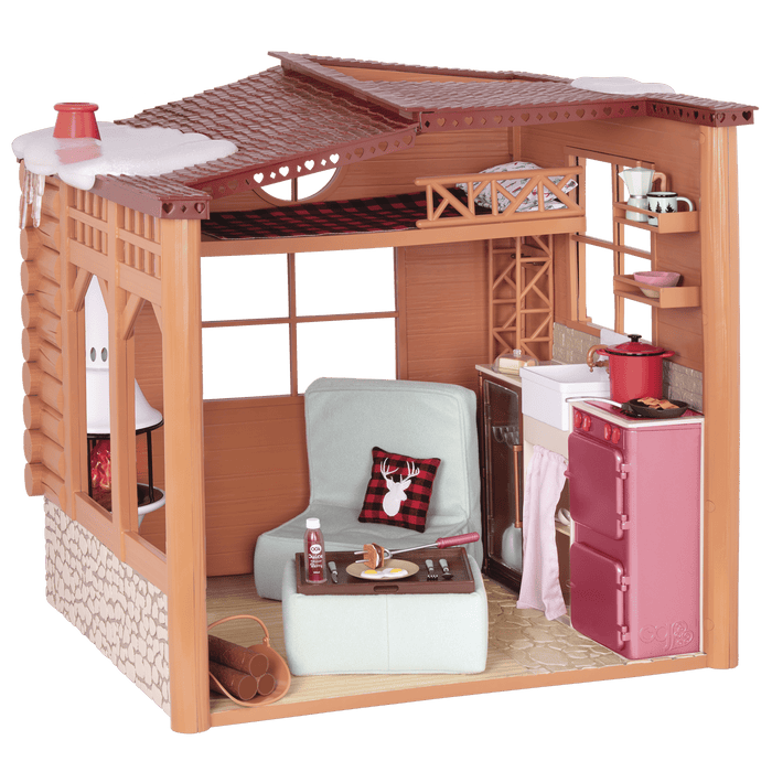 Winter cabin playset