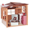 Winter cabin playset