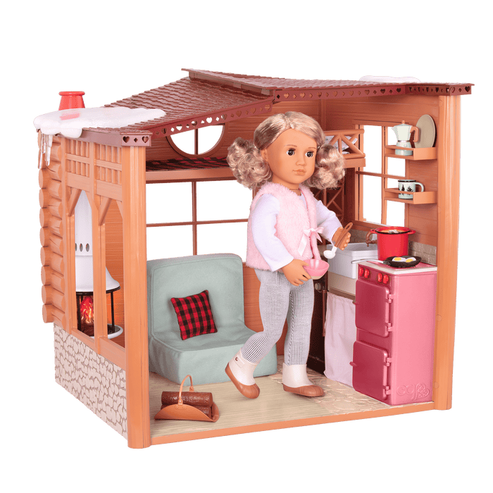 Winter cabin playset