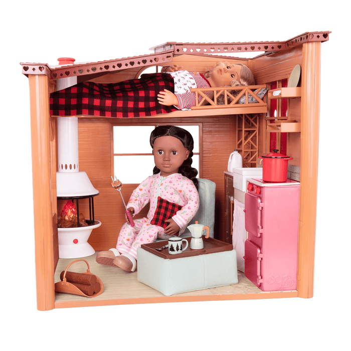 Winter cabin playset