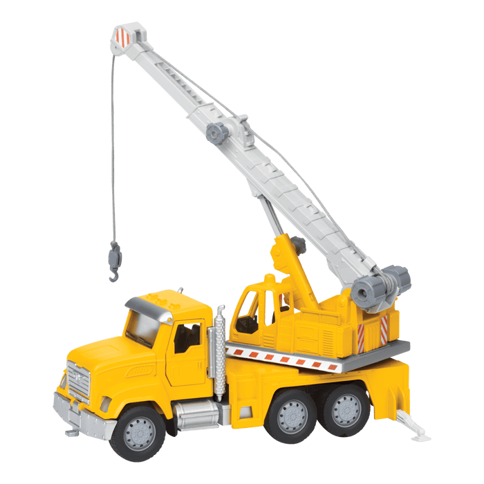 Yellow toy crane truck