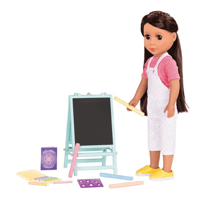 Art kit for 14-inch doll