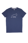 Cross Merino Tee Navy