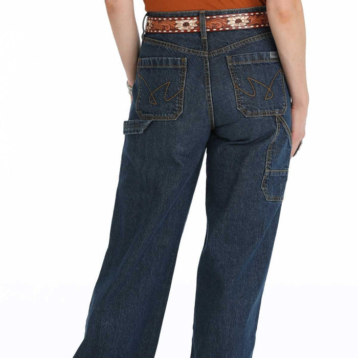 Cruel Women's Loose Fit Casey Wide Leg Jean in Dark Stone