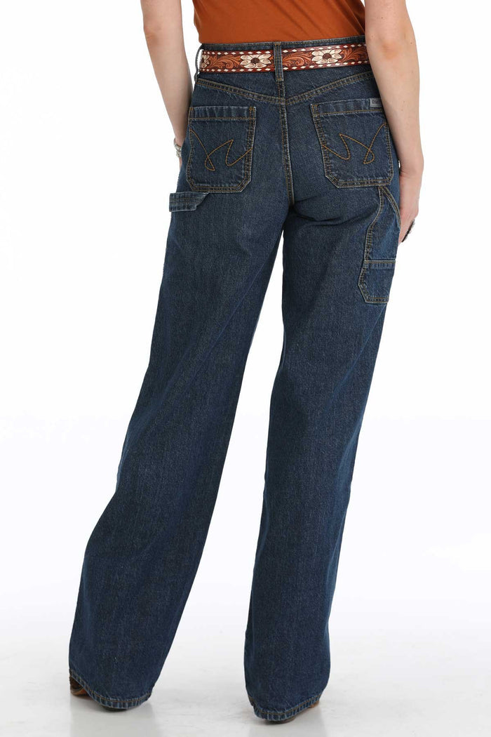 Cruel Women's Loose Fit Casey Wide Leg Jean in Dark Stone