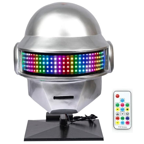 Daft Punk Helmet - Thomas Silver Led Mask - Band Props Replicas