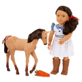 Our Generation 18-inch Equestrian Doll Daria & Foal