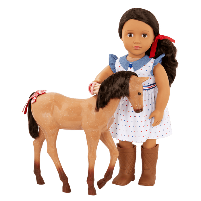 Our Generation 18-inch Equestrian Doll Daria & Foal