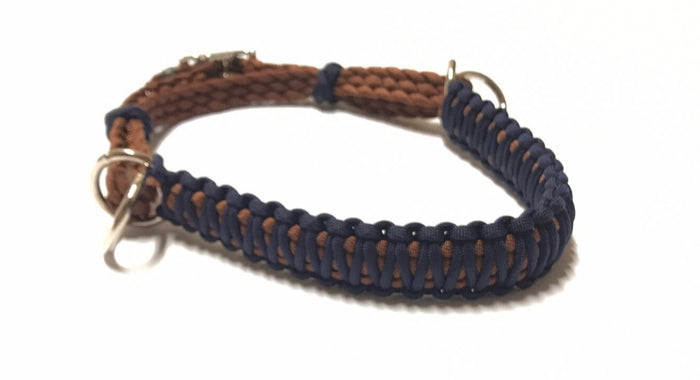 Dark Blue side pull hackamore  bitless attachment “with a whoa”...all sizes