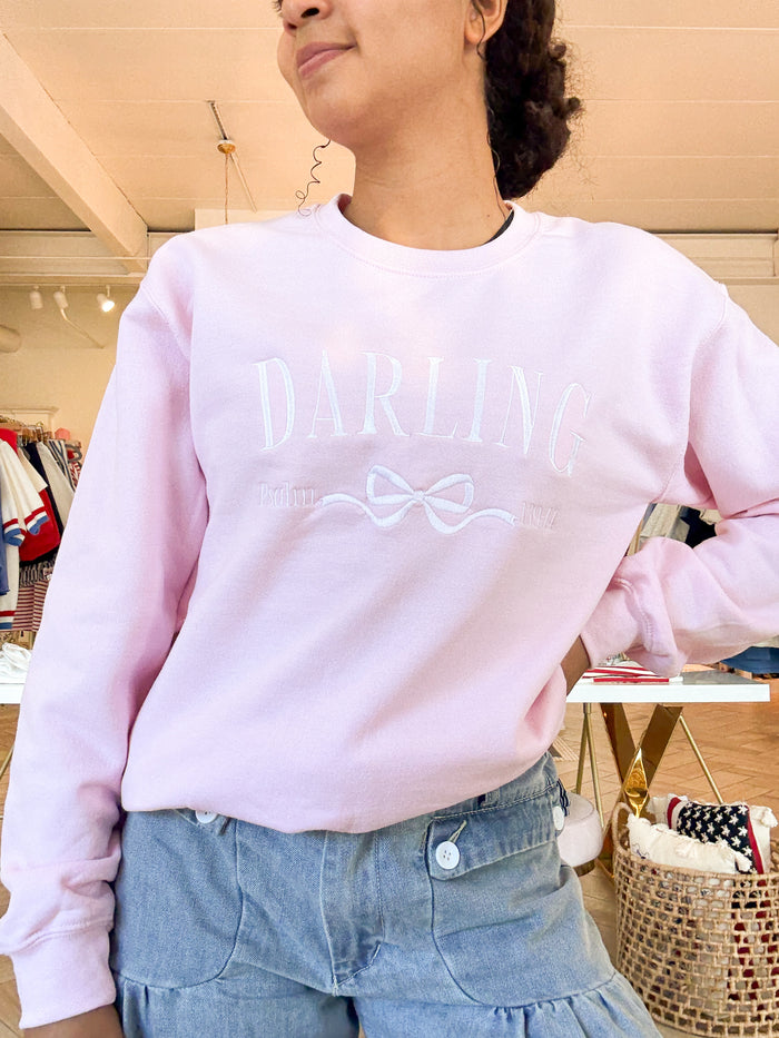 Darling Embroidered Sweatshirt