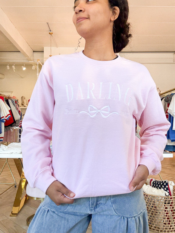 Darling Embroidered Sweatshirt