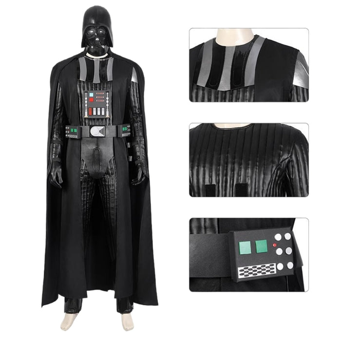 Darth Vader Leather Jumpsuit - Star Wars Suit - Men Full Set Halloween