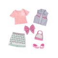 Denim outfit for 14-inch doll