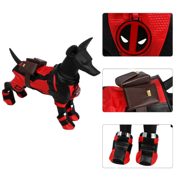 Deadpool 3 Dogpool Costume - Pet Cos Outfit for Dogs & Cats