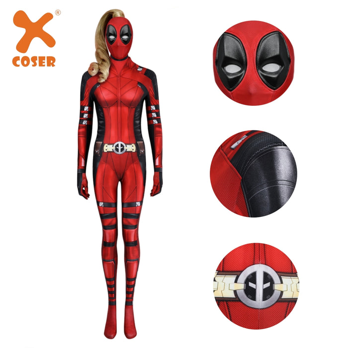 Deadpool 3 Lady Deadpool Outsuit - Bruce Bodysuit Jumpsuit - Women Xmas Gift