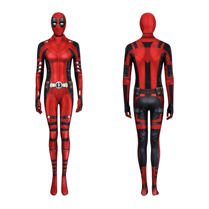 Deadpool 3 Lady Deadpool Outsuit - Bruce Bodysuit Jumpsuit - Women Xmas Gift