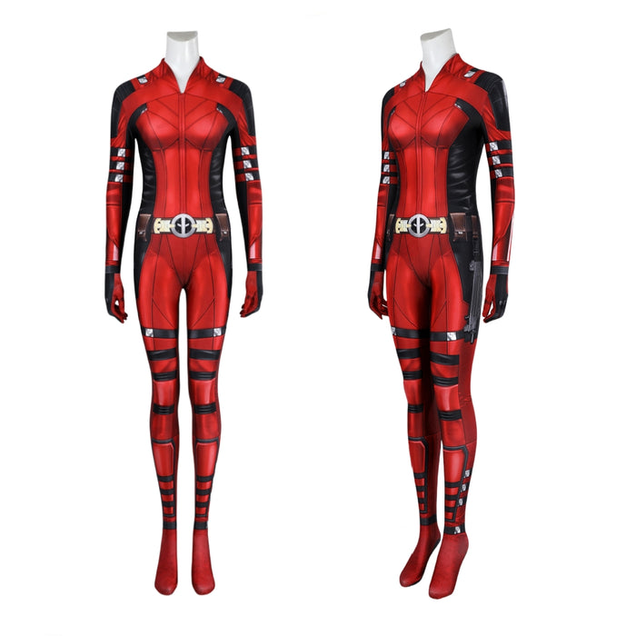 Deadpool 3 Lady Deadpool Outsuit - Bruce Bodysuit Jumpsuit - Women Xmas Gift