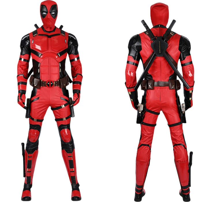 Deadpool 3 Wade Wilson Bright Red Jumpsuit  -  Adult Cos Outfit
