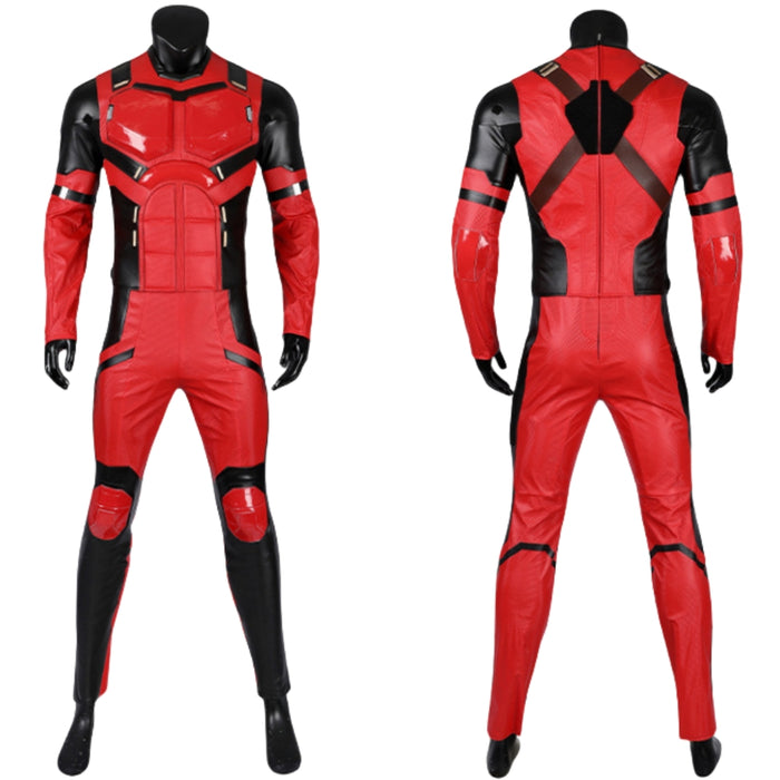Deadpool 3 Wade Wilson Bright Red Jumpsuit  -  Adult Cos Outfit