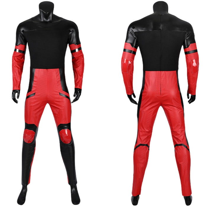 Deadpool 3 Wade Wilson Bright Red Jumpsuit  -  Adult Cos Outfit