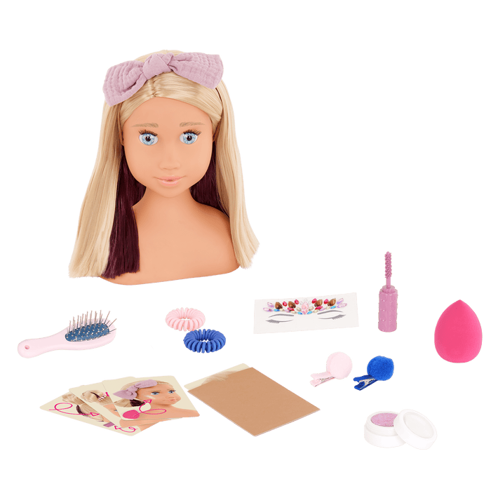 Our Generation Sparkles of Fun Styling Head Doll Deanna