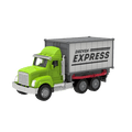 Toy shipping container truck