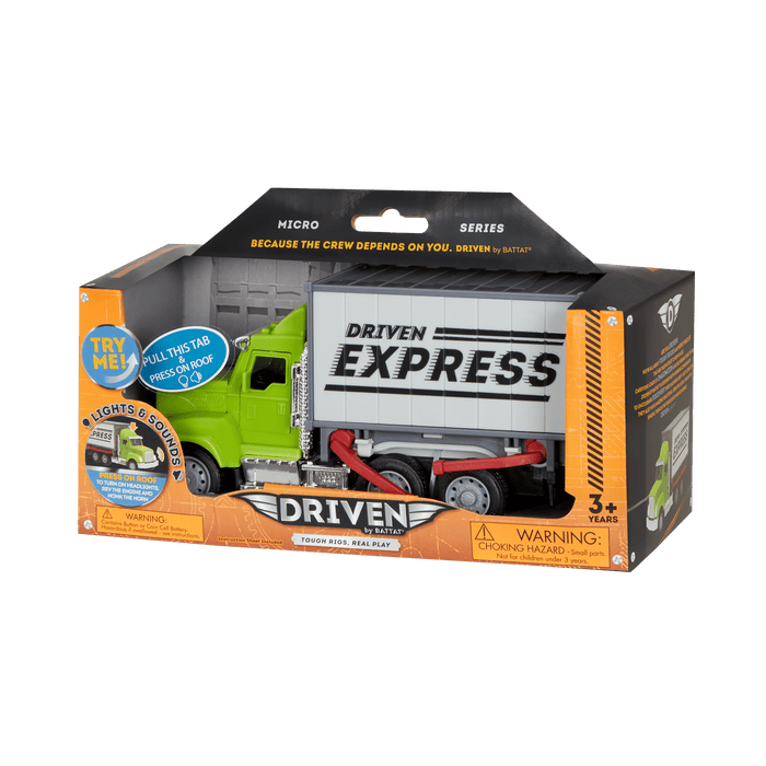 Toy shipping container truck