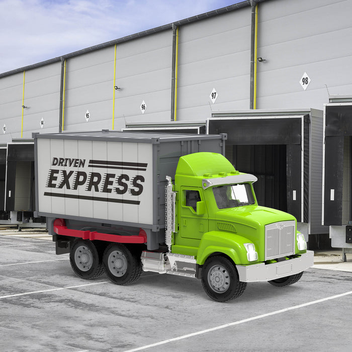 Toy shipping container truck