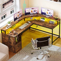 Dexter L Shaped Gaming Corner Desk - Canva Home