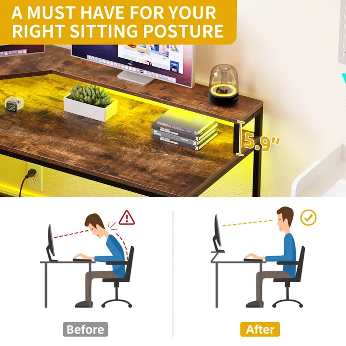 Dexter L Shaped Gaming Corner Desk - Canva Home