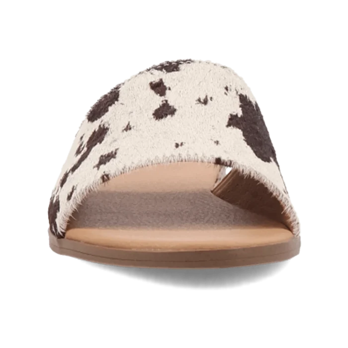 Dingo Women's Tabby Sandal in Cow Print