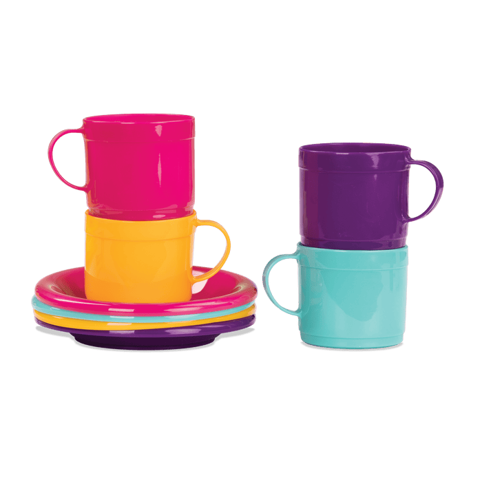 Dinner and tea for four set pretend play