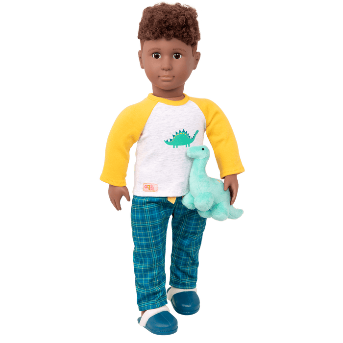 Dino-Snores Pajama Outfit Dinosaur Stuffed Animal for 18-inch Dolls