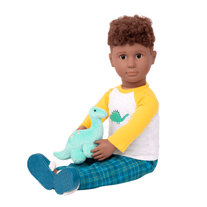 Dino-Snores Pajama Outfit Dinosaur Stuffed Animal for 18-inch Dolls