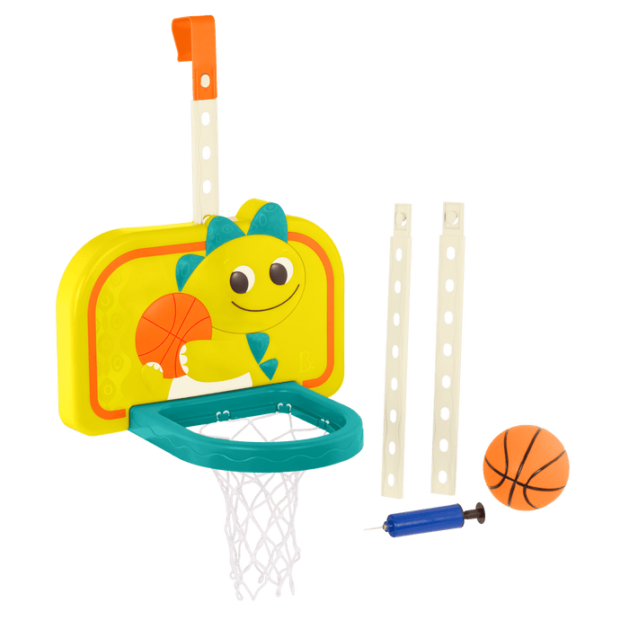Adjustable kids basketball net door hanging