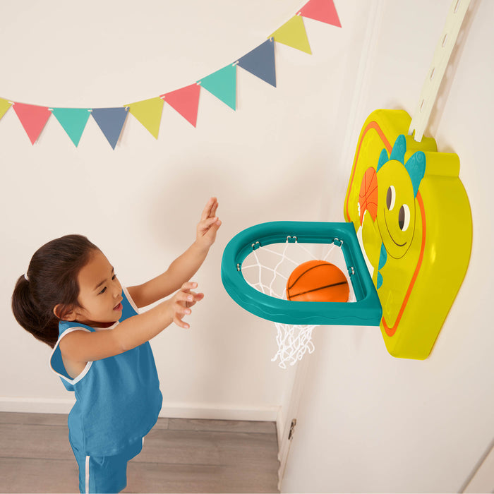 Adjustable kids basketball net door hanging