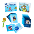 Ocean playset with color-changing book, fact cards, water pen, and a booklet.
