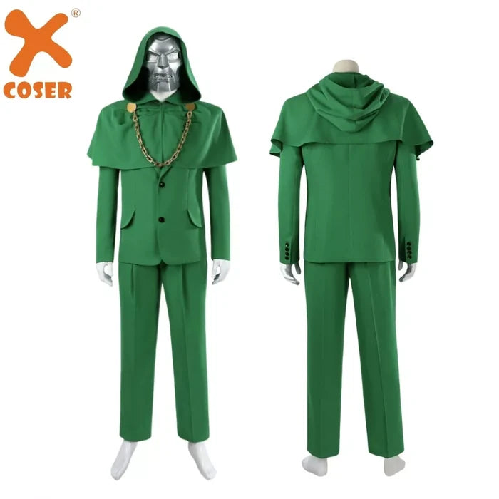 Doctor Doom Full Set - Robert Downey Jr Cos - Costume & Mask Halloween