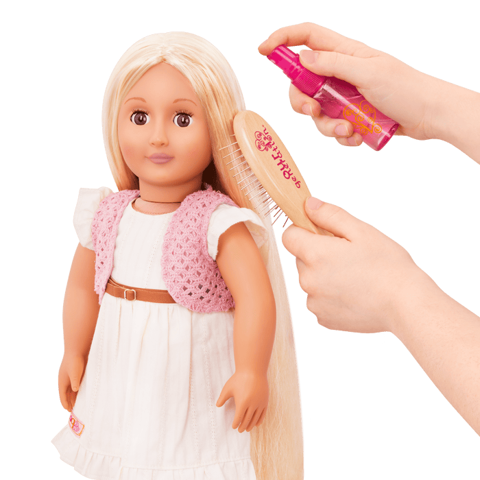 Our Generation 18-inch Doll Hairbrush & Spray Bottle Set