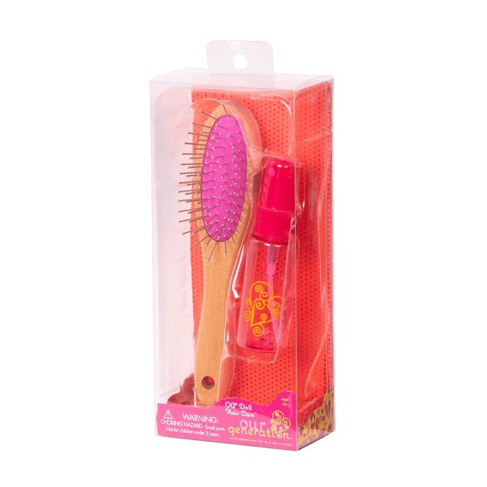 Our Generation 18-inch Doll Hairbrush & Spray Bottle Set