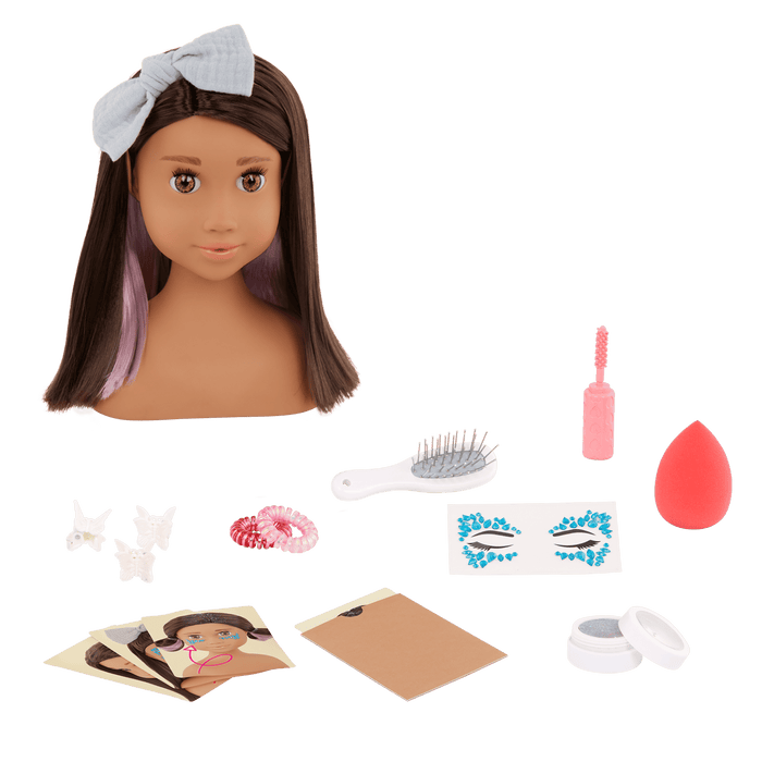Our Generation Sparkles of Fun Styling Head Doll Domenique