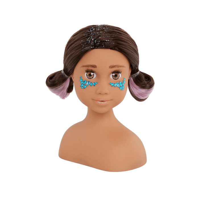 Our Generation Sparkles of Fun Styling Head Doll Domenique