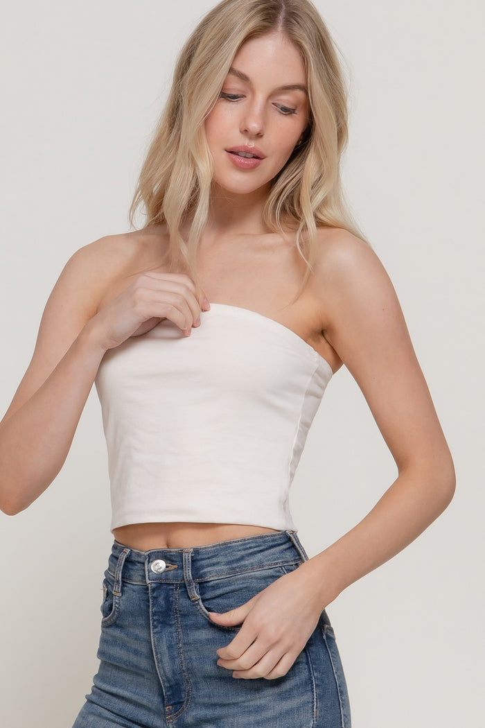 Double Layered Cropped Tub Top